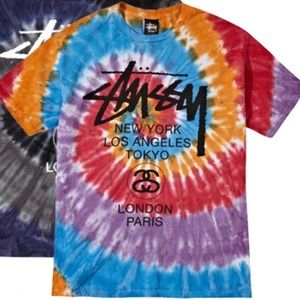 Cropped STUSSY Tie Dye Tee